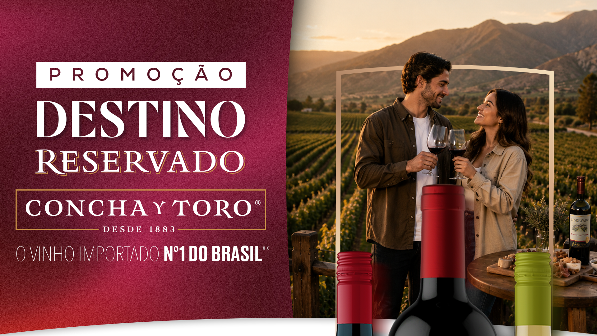 Promoção Destino Reservado Concha y Toro